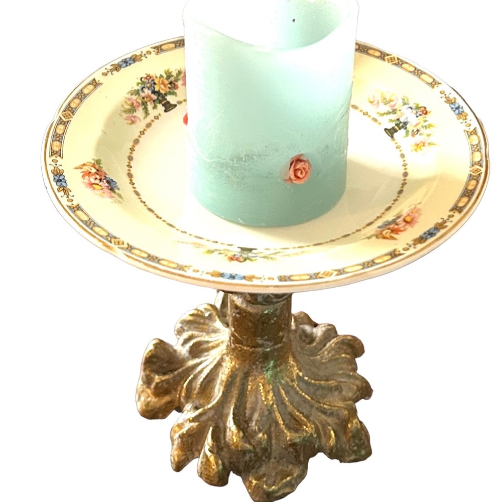Adorable footed tea plate TRINKET HOLDER - Valentines Gift